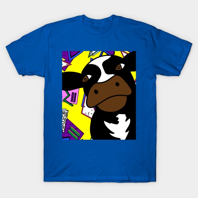 Funny Cow With Sunglasses Muh T-Shirt by flofin